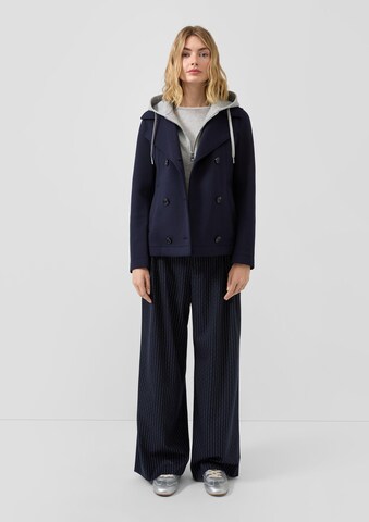 s.Oliver Wide leg Pleat-front trousers in Blue