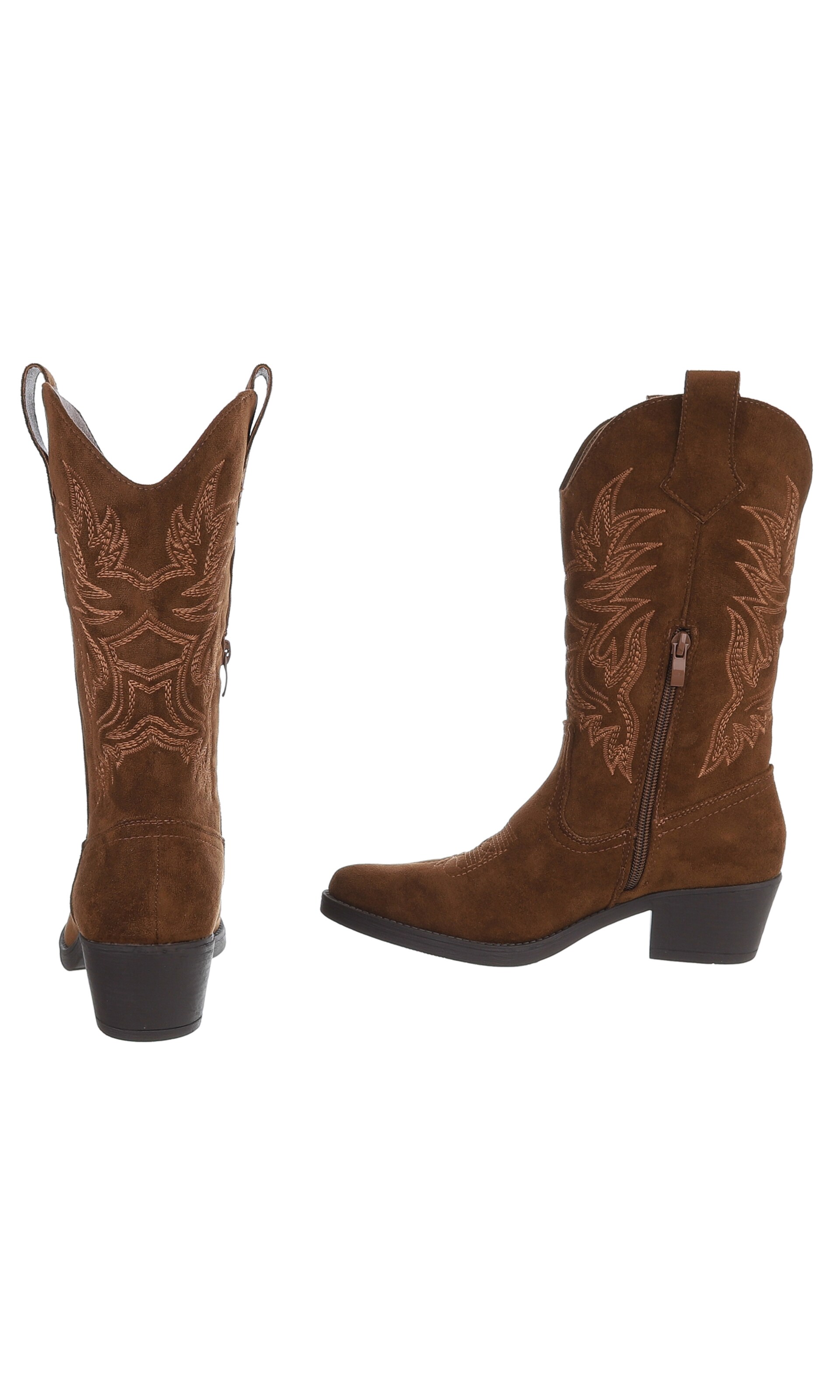 Ital-Design Cowboy Boots in Brown