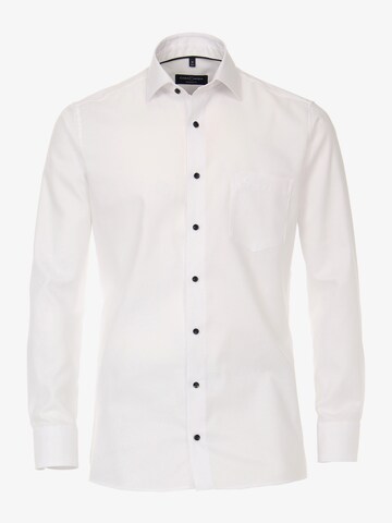 CASAMODA Slim fit Button Up Shirt in White