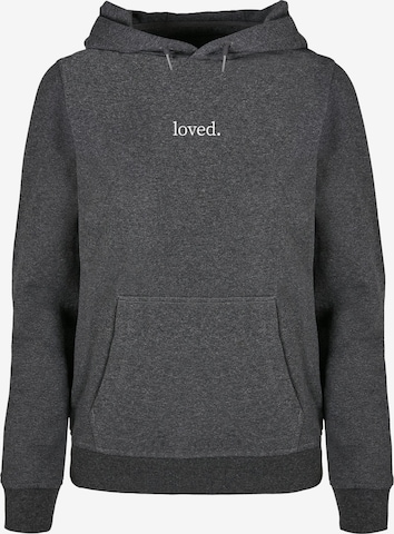 Merchcode Sweatshirt 'Love' in Grau: predná strana
