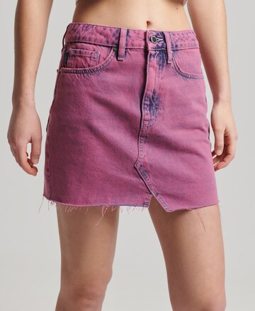 Superdry Rok 'Vintage' in Roze: voorkant