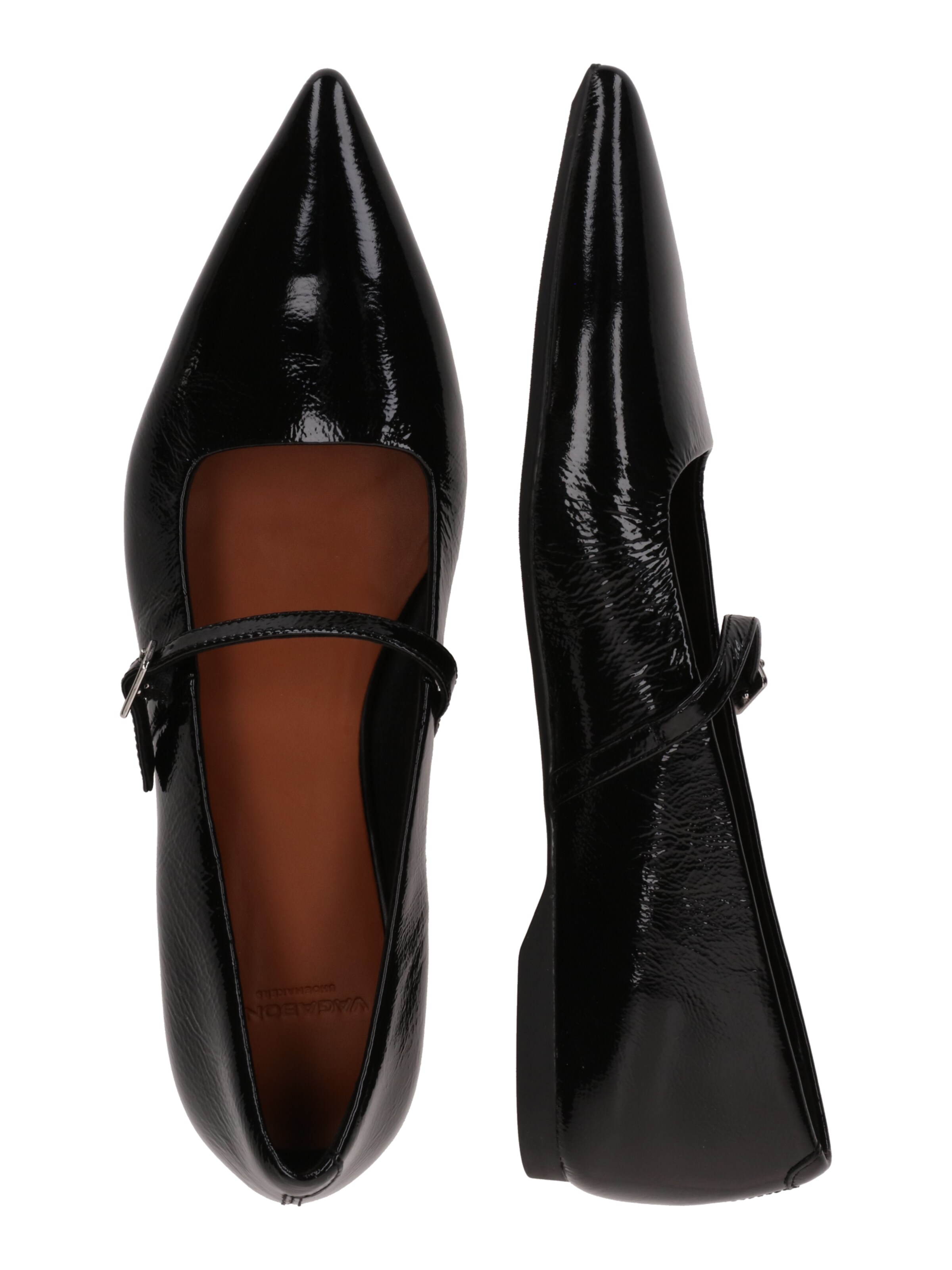 Ballerines à lanières VAGABOND SHOEMAKERS en noir