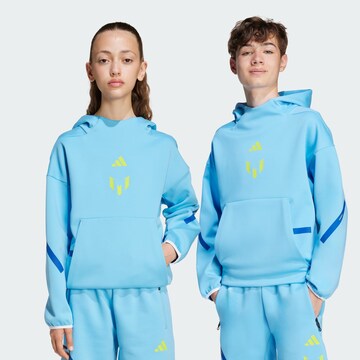ADIDAS PERFORMANCE Sports sweatshirt 'Messi ZNE' in Blue: front