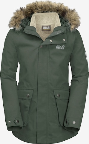 JACK WOLFSKIN Outdoor jacket 'Elk Island' in Green