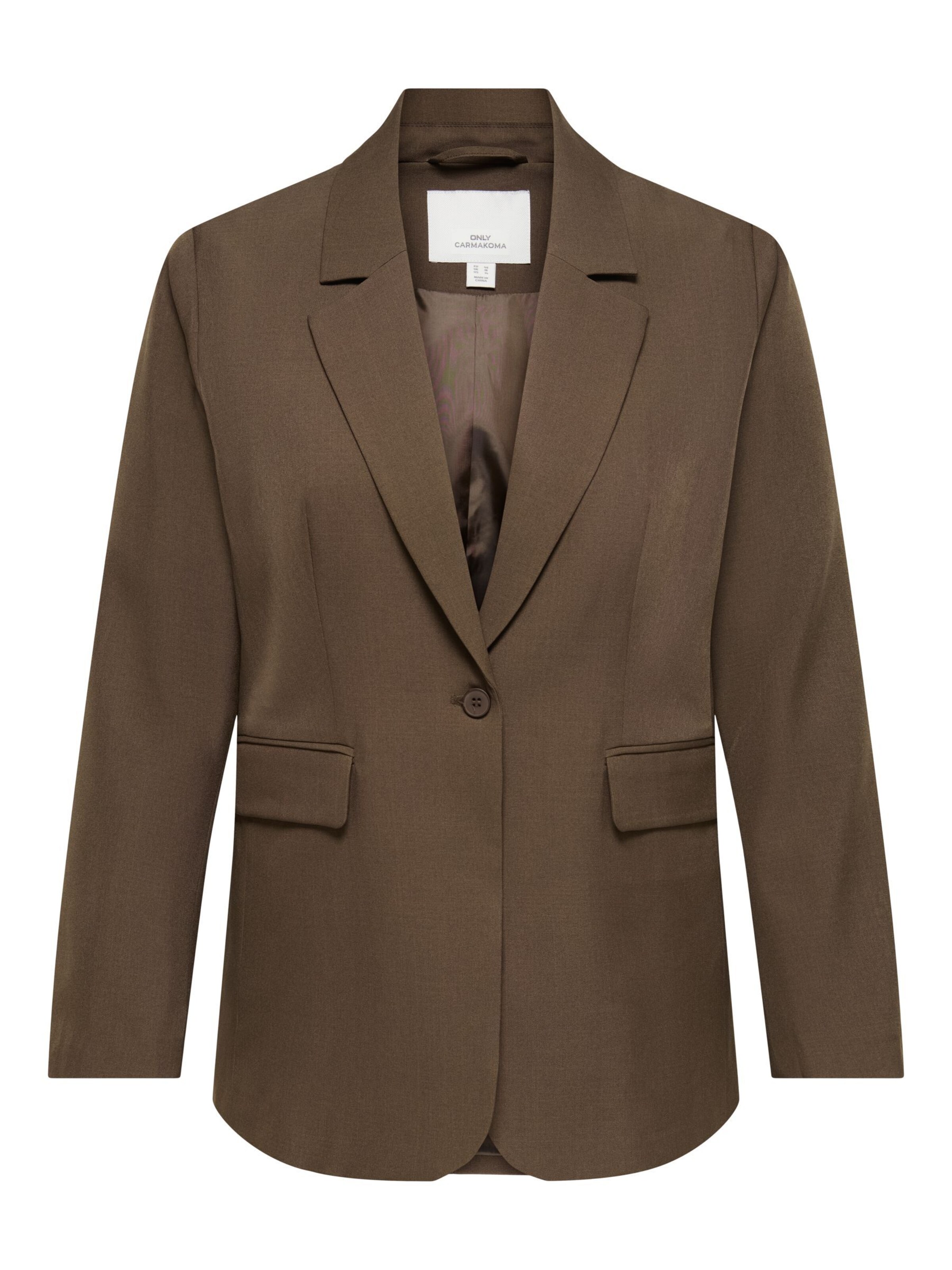 ONLY Carmakoma Blazer 'CARVictoria' in Brown: front