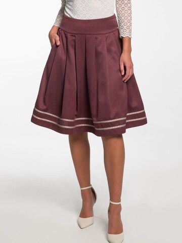 SPIETH & WENSKY Skirt 'Enara' in Red: front