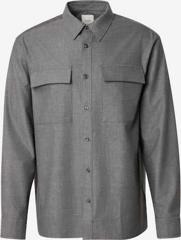 Calvin Klein Comfort Fit Hemd in Grau: Vorderseite