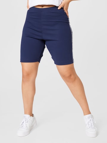 Tommy Jeans Curve Shorts in Blau: predná strana