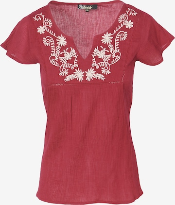 KOROSHI Shirt in Rood: voorkant