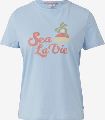 QS Shirt in Blau: Vorderseite