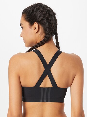 ADIDAS SPORTSWEAR High Support Sports bra 'Tlrd Impact Luxe High-Support Zip' in Black