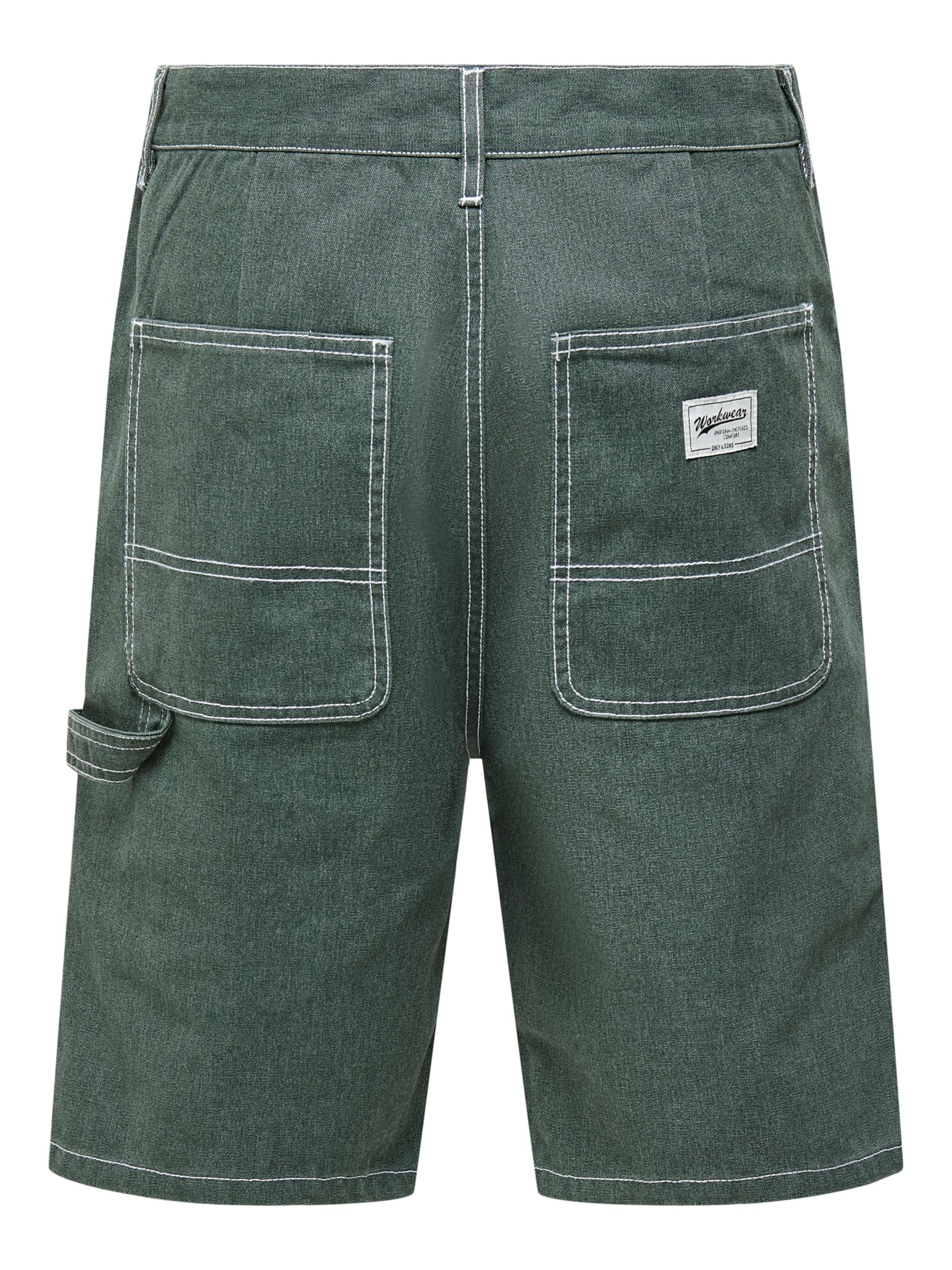 Only & Sons - regular Vaquero 'ONSEdge' en verde