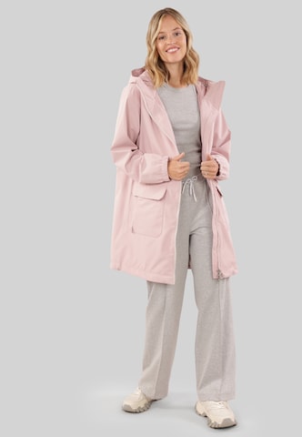 Fuchs Schmitt Between-Seasons Coat in Pink: front