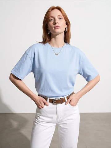 Dilvin Shirt 'T-Shirts' in Blauw: voorkant