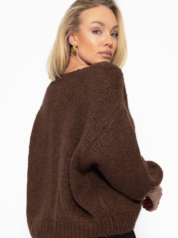 SASSYCLASSY Oversizepullover in Braun