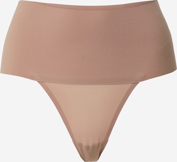 regular String di SPANX in marrone: frontale