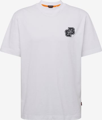 BOSS Orange Shirt 'Tevarsity' in White: front