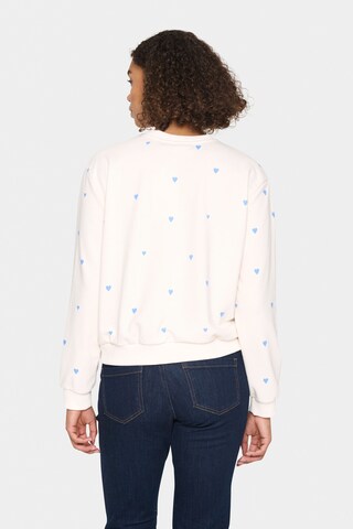 SAINT TROPEZ Sweatshirt 'Dagna' in White