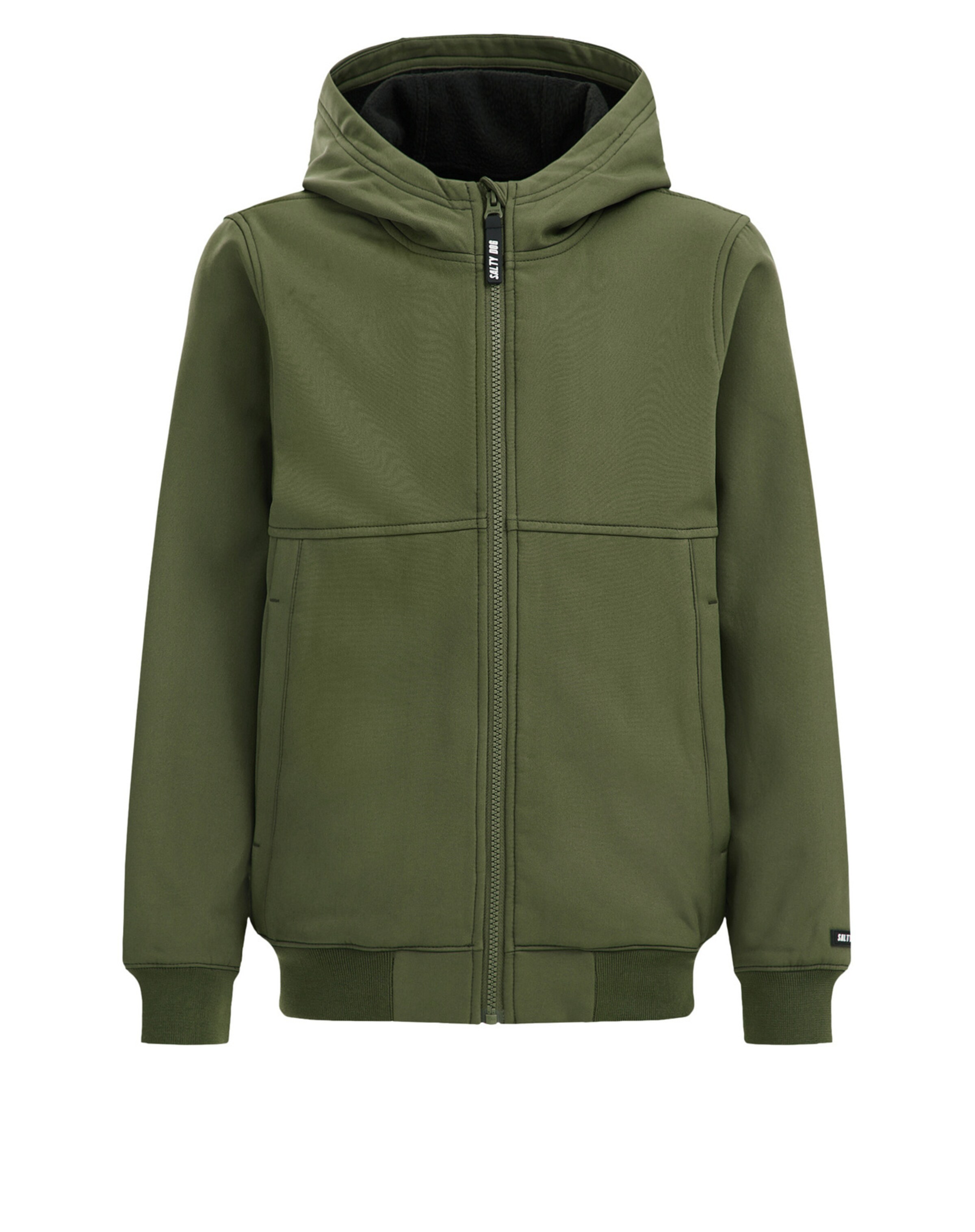WE Fashion Zip Up Hoodie in Green ABOUT YOU