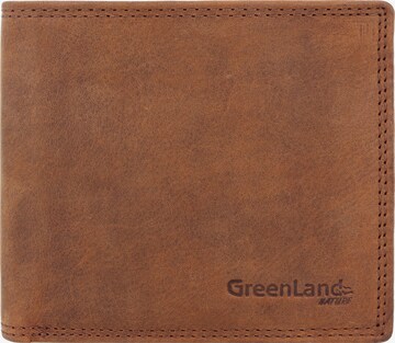 Greenland Nature Wallet 'Montenegro' in Brown: front