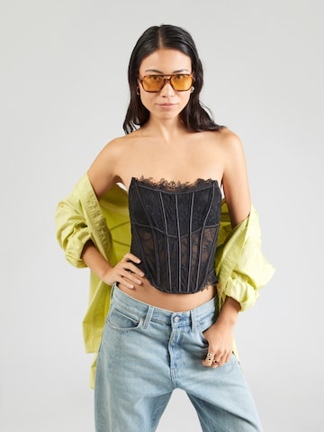 HunkemöllerKorzet 'Julia' - crna boja: prednji dio