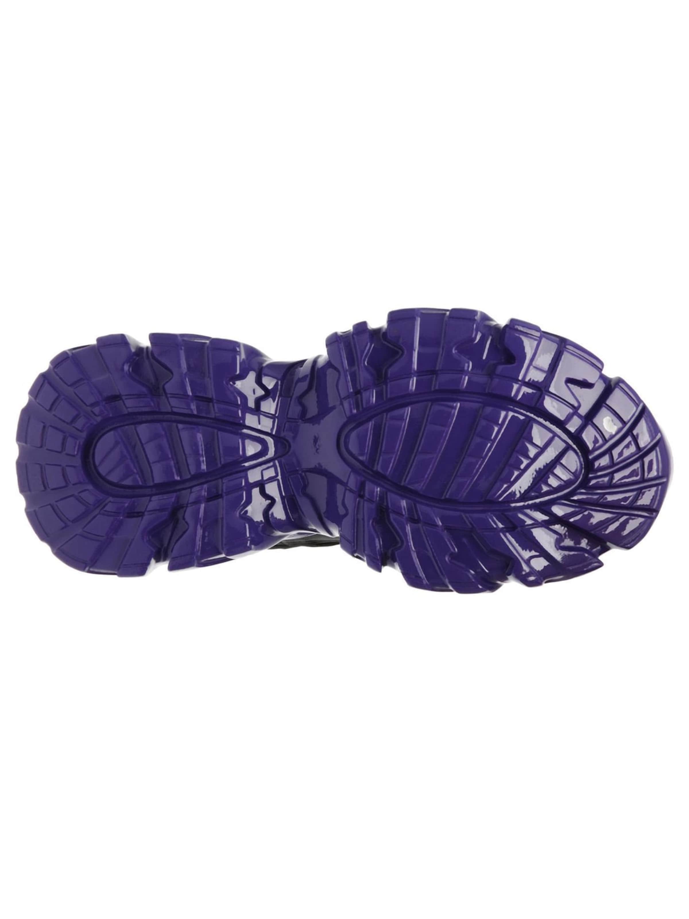 STEVE MADDEN Buty sportowe sznurowane 'W Recoupe Black / Purple Shoes' w kolorze czarny