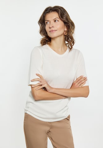 Pull-over Usha en blanc : devant