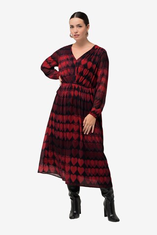 Robe-chemise Ulla Popken en rouge : devant