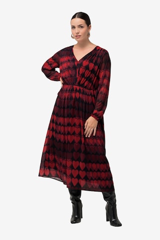 Robe-chemise Ulla Popken en rouge : devant