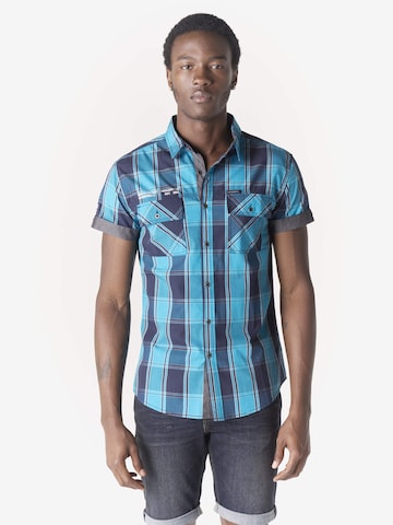 Slim fit Camicia di KOROSHI in blu: frontale