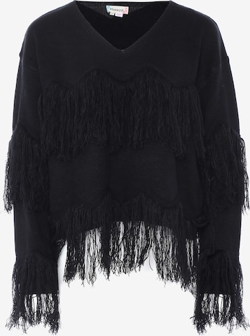 Pull-over ebeeza en noir : devant