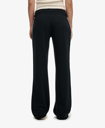 Superdry Flared Broek 'Athletic Essentials' in Blauw