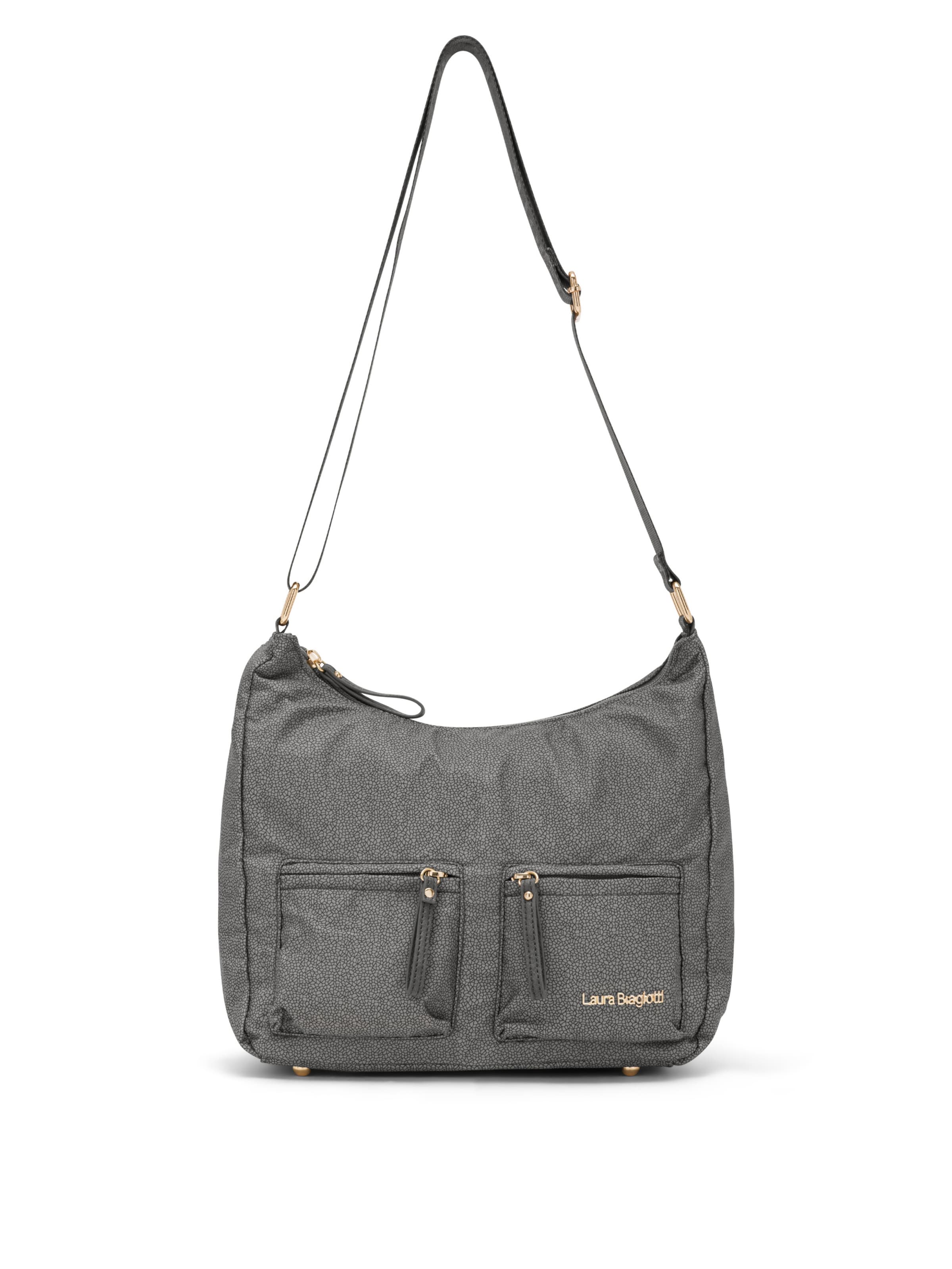 Borsa a tracolla 'Lorde 1' di Laura Biagiotti in grigio: frontale