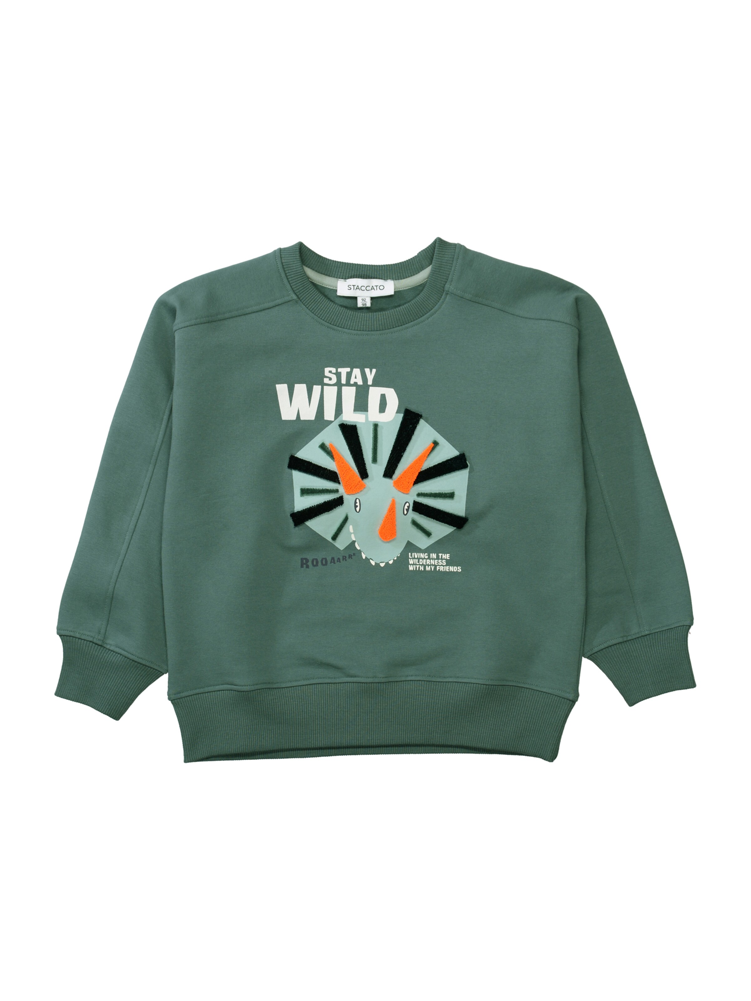 Felpa di STACCATO in verde: frontale