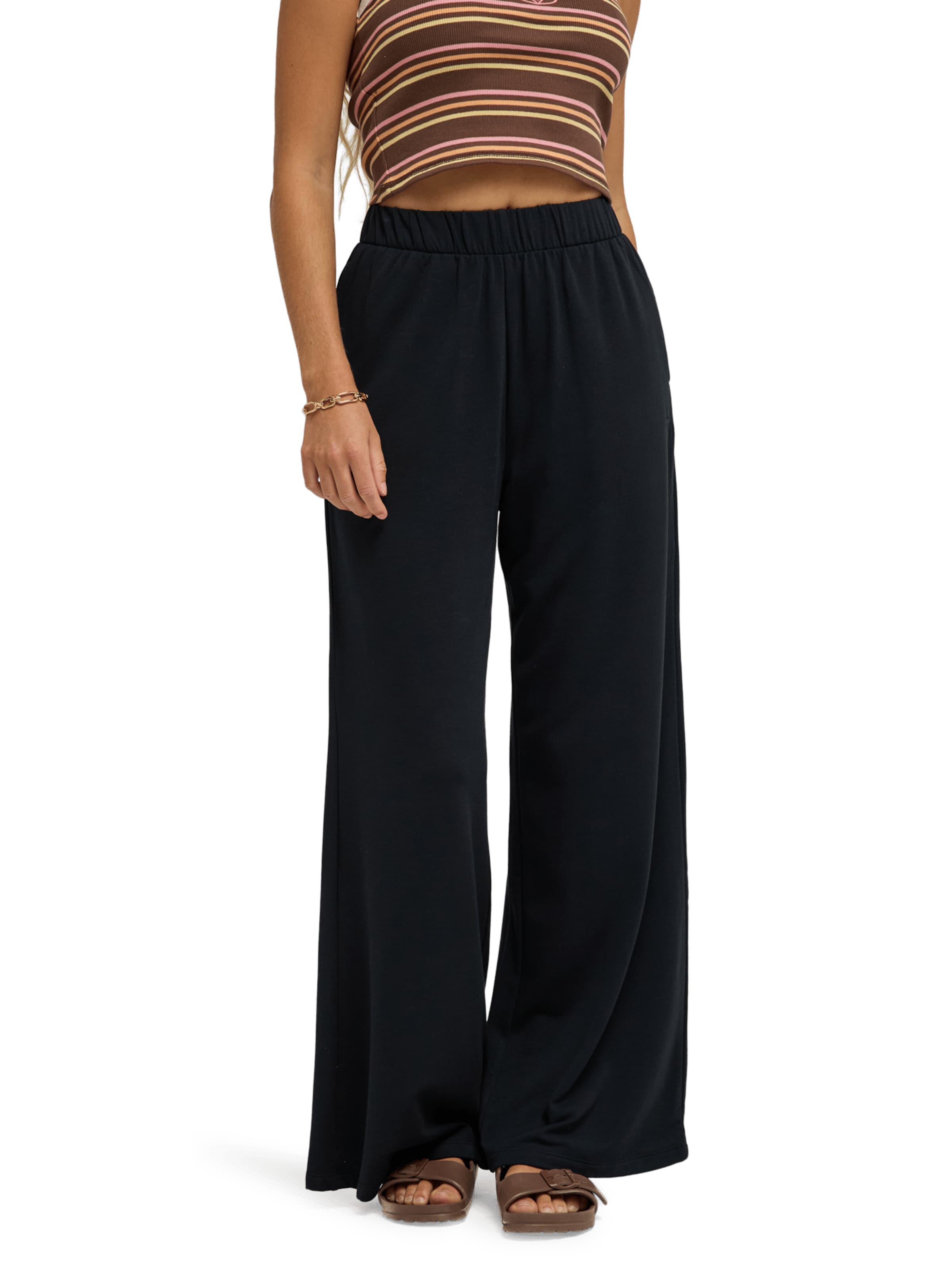 ROXY Wide leg Pants 'Surfing By Sunlight' in Blue: front
