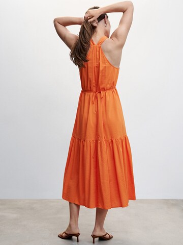MANGO Summer Dress 'Cobalto' in Orange