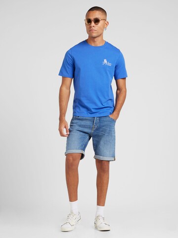 JACK & JONES Póló 'JORFLY' - kék