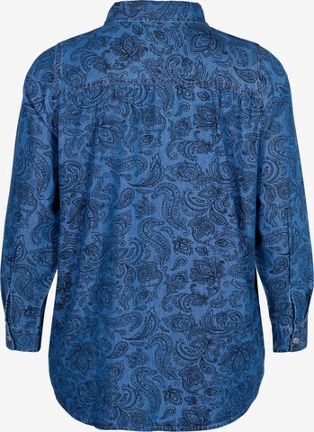 Zizzi - Blusa 'JMIA' em azul