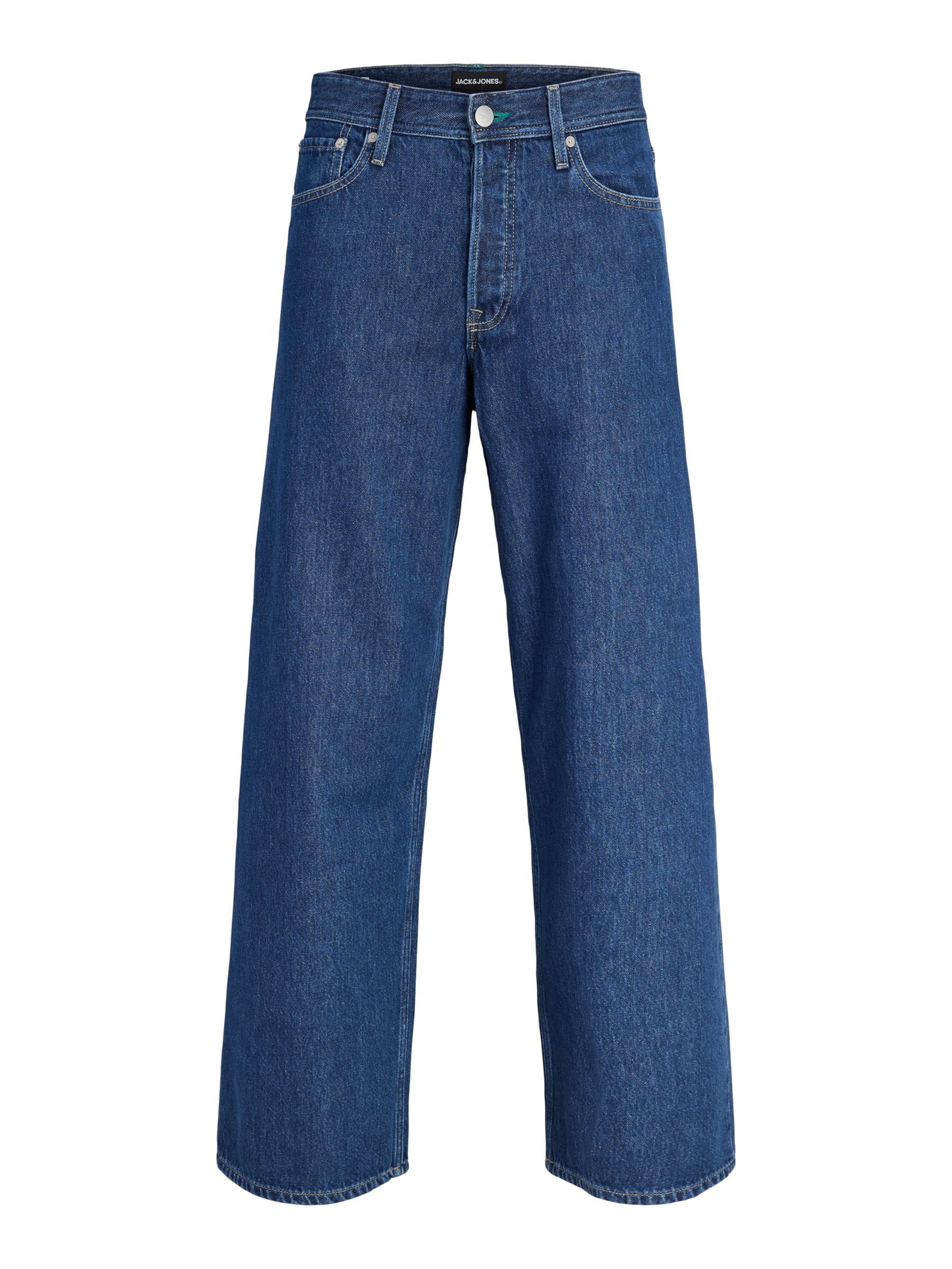JACK & JONES Wide leg Jeans 'JJIDave JJJax' in Blauw: voorkant