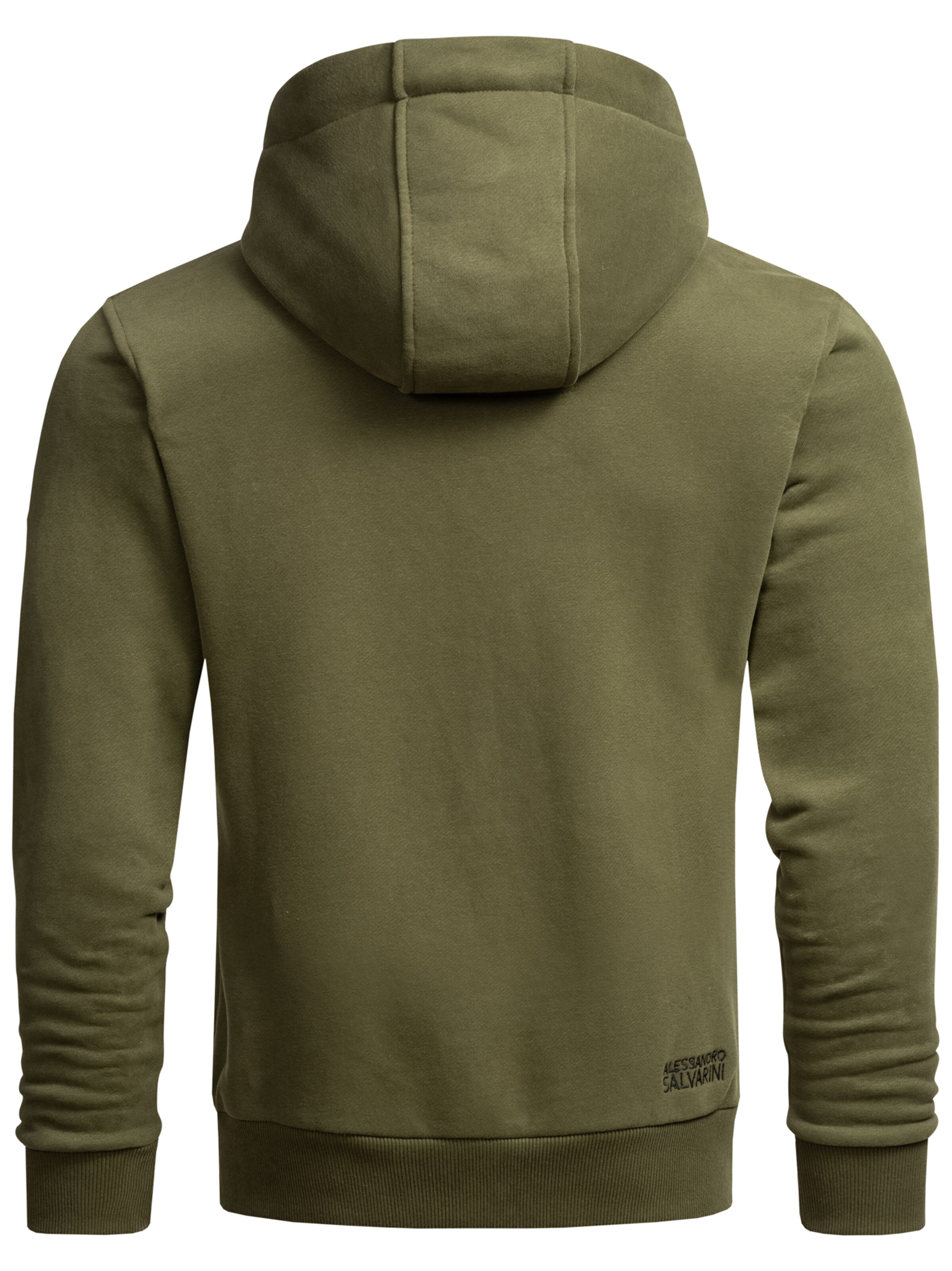 Alessandro Salvarini Sweatjacke 'Vinzent' in Grün