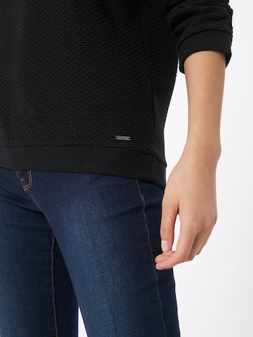 TOM TAILOR Sweatshirt in Black