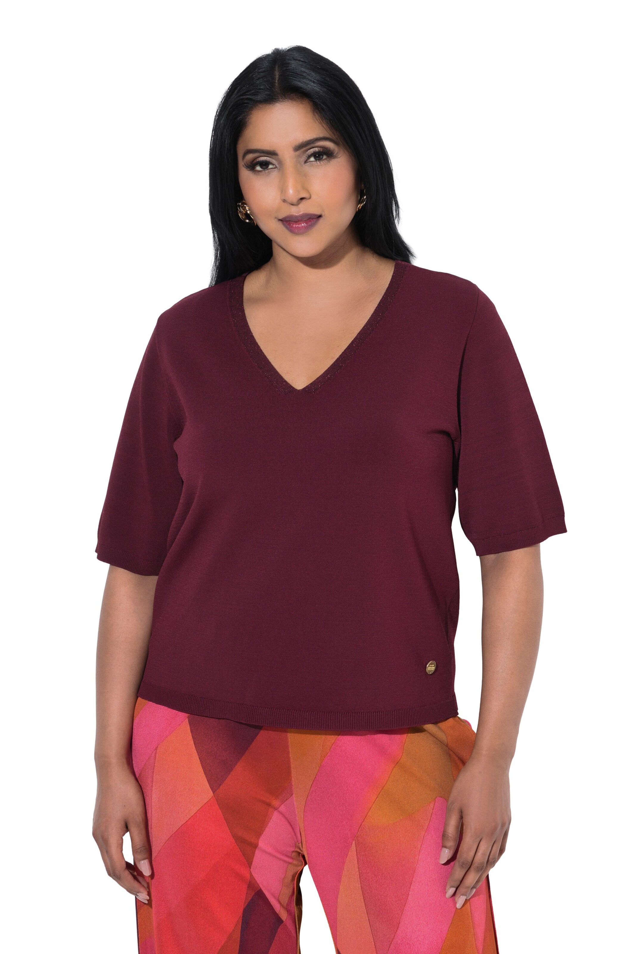 Ulla Popken Pullover in Rot: Vorderseite