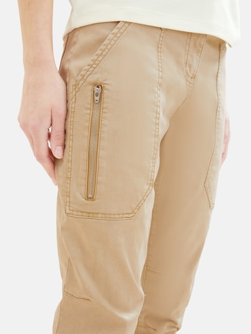 TOM TAILOR Slim fit Pants in Beige