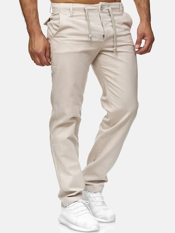 Reslad Regular Hose 'Stoffhose Baumwollhose' in Beige