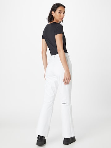 Superdry Flared Workout Pants 'Slalom' in White