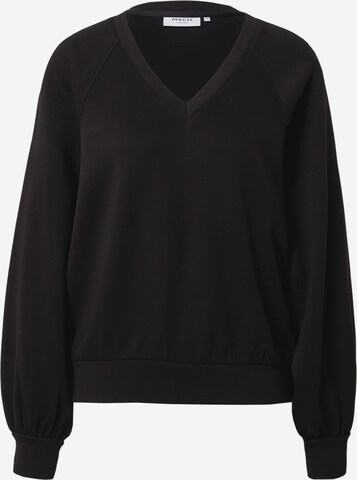 melns MSCH COPENHAGEN Sportisks džemperis 'Nelina': no priekšpuses