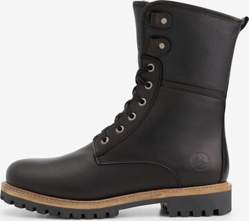 Travelin Lace-Up Boots 'Holm ' in Black