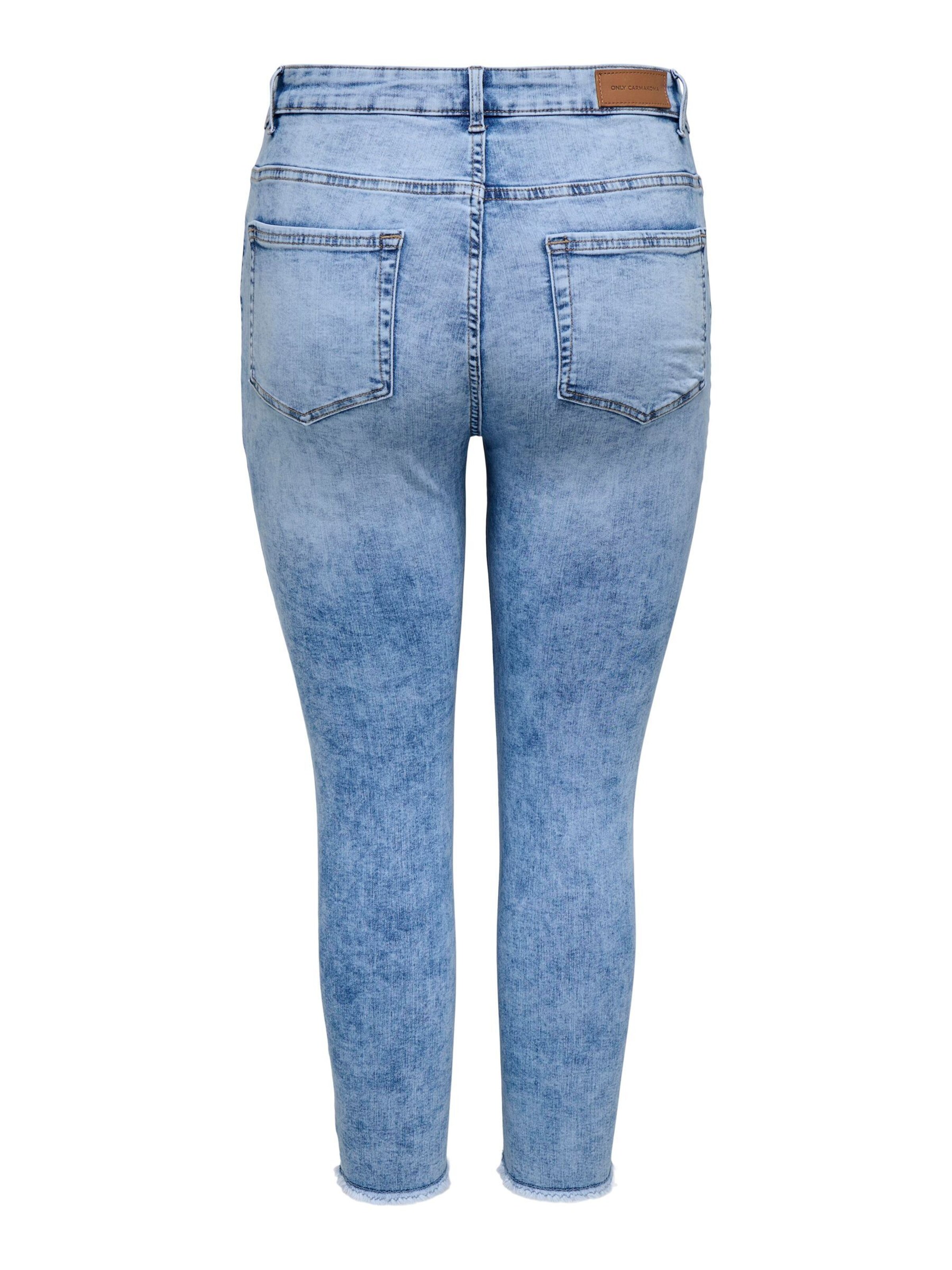ONLY Carmakoma Slimfit Jeans 'CARWilly' i blå