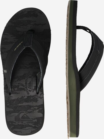 QUIKSILVER Zehentrenner 'ISLAND OASIS SQUISH' in Schwarz