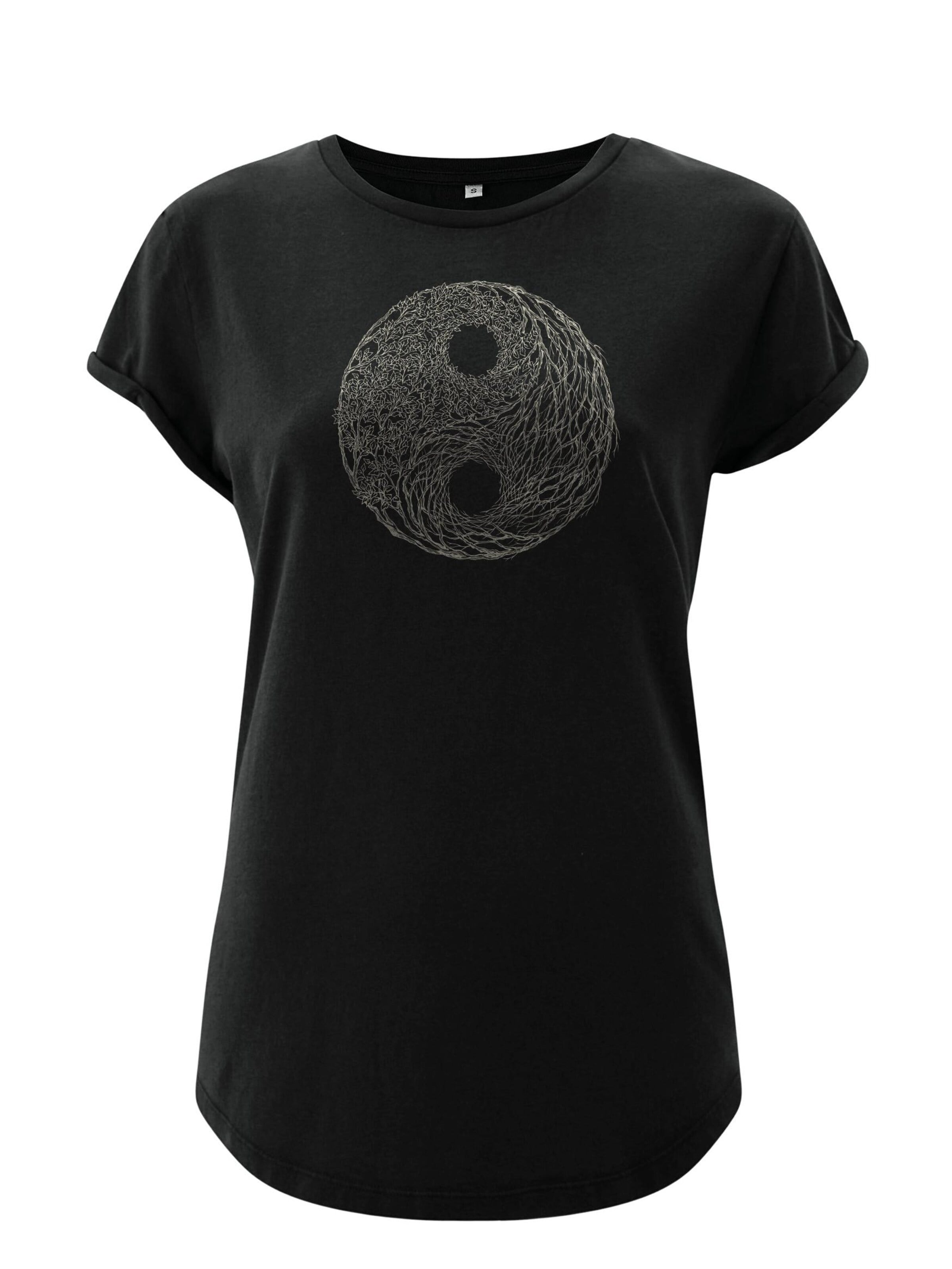 Life-Tree Shirt‌‌‌‌‌ in Grau: Vorderseite